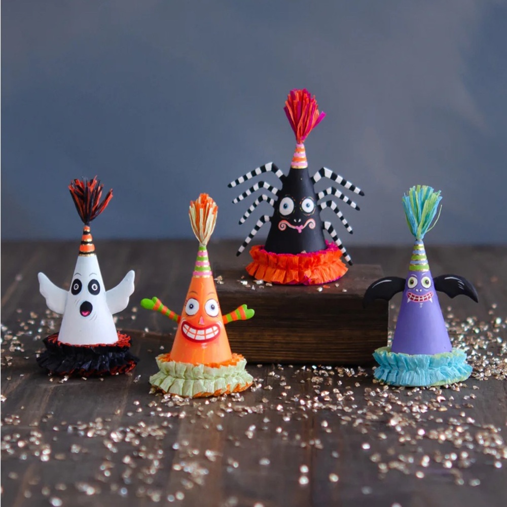 Glitterville Mini Party Hats( set of 4)